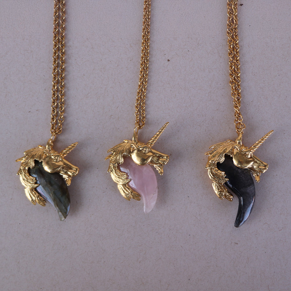 Collar unicornio chapa