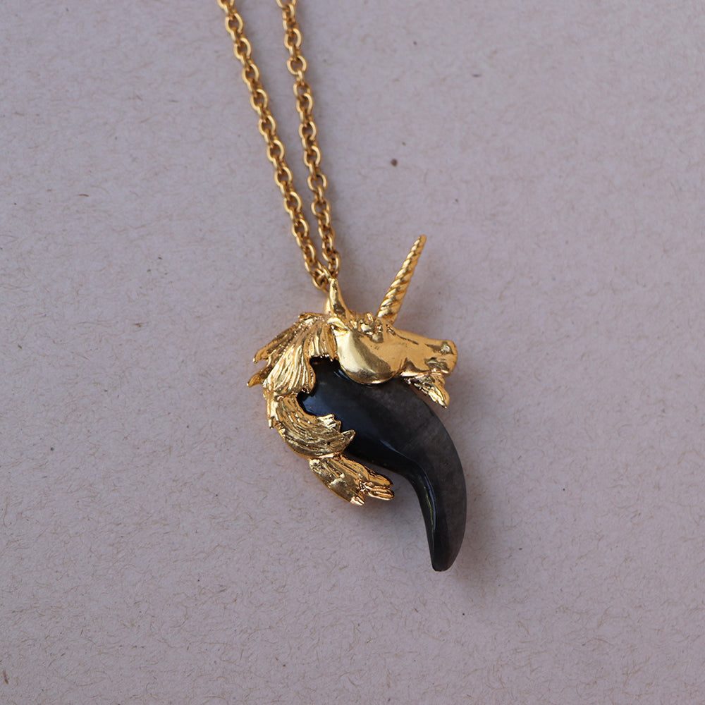 Collar unicornio chapa