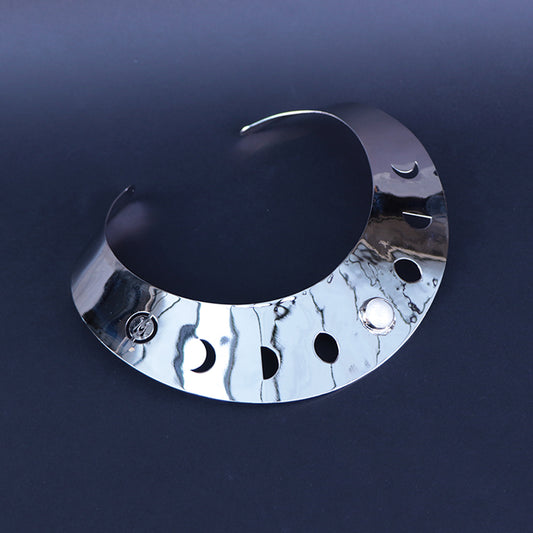 Pechera lunación plateado