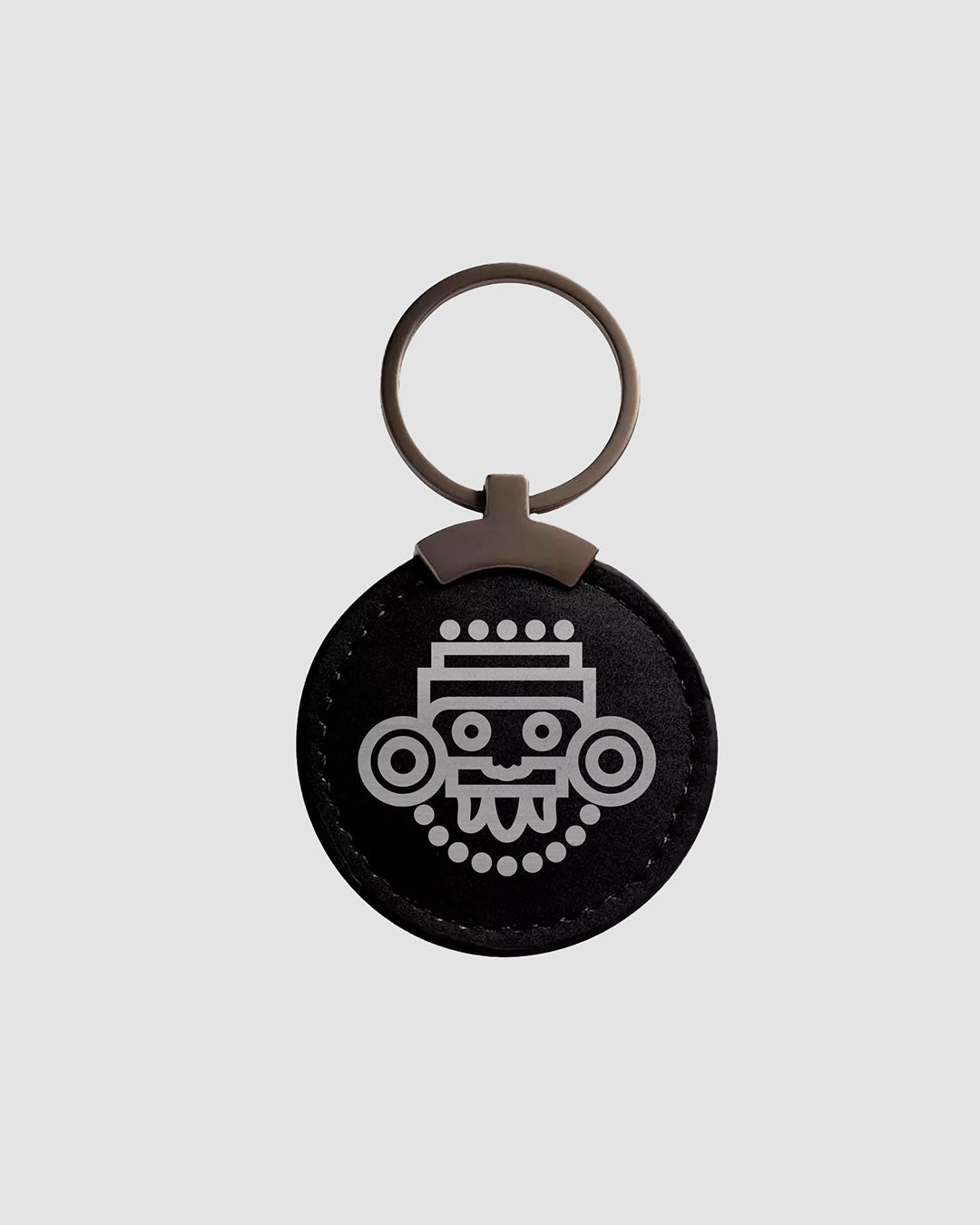 Llavero circular negro Tláloc