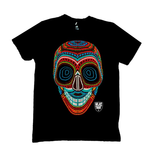 playera calavera huichol