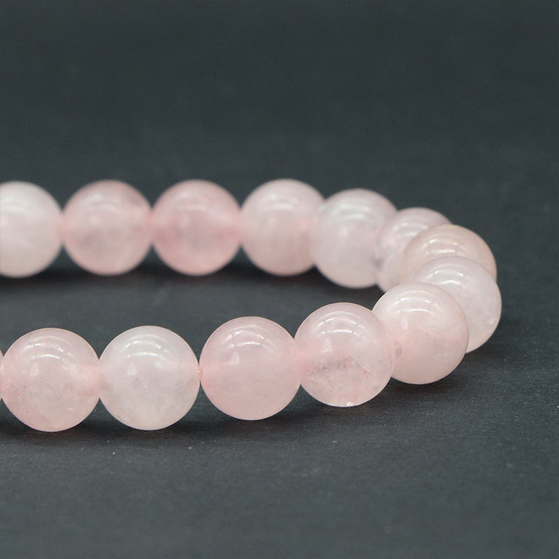 Pulsera cuarzo rosa 8mm