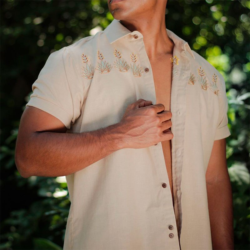 camisa platanillo agave nude 1 nivel