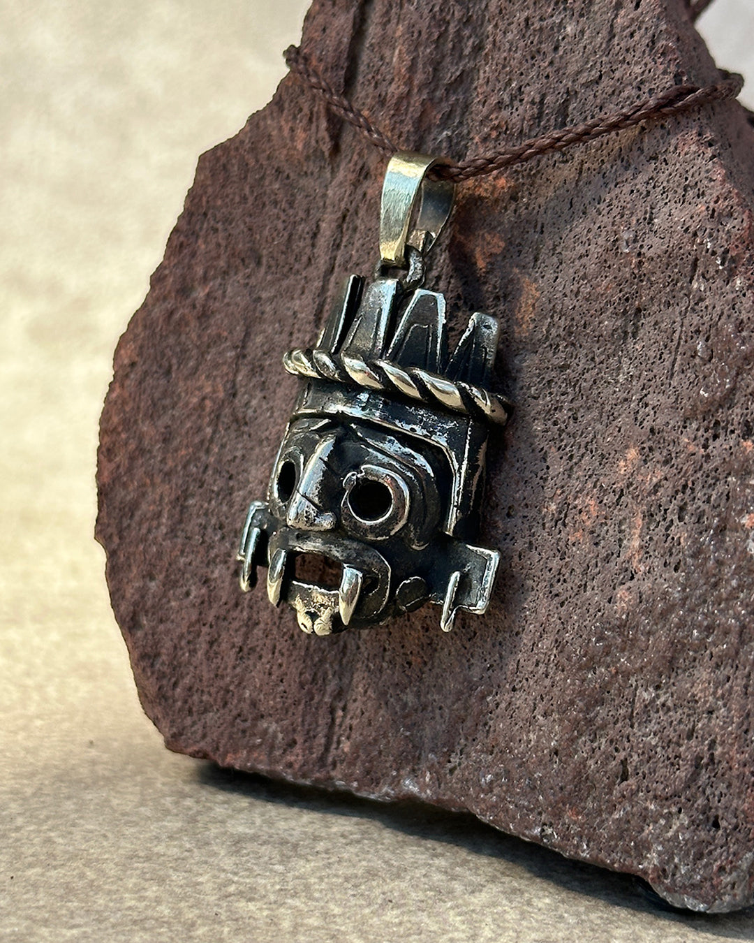 dije Tlaloc mexica plateado