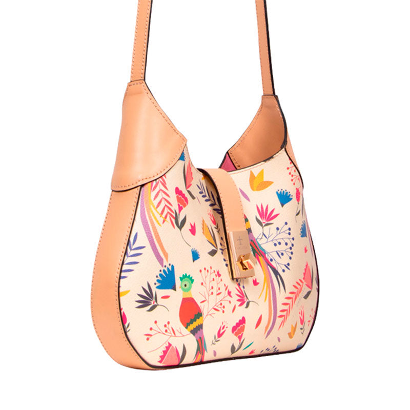crossbody abierta quetzal