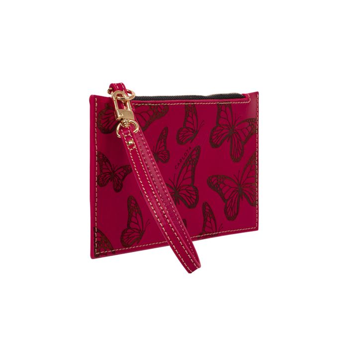 mini clutch mariposas bugambilia