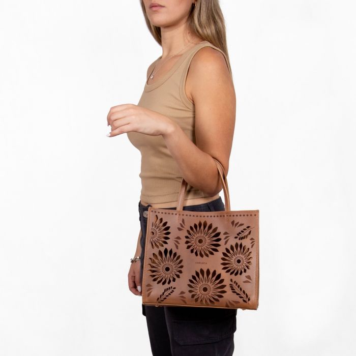 mini tote barro taupe