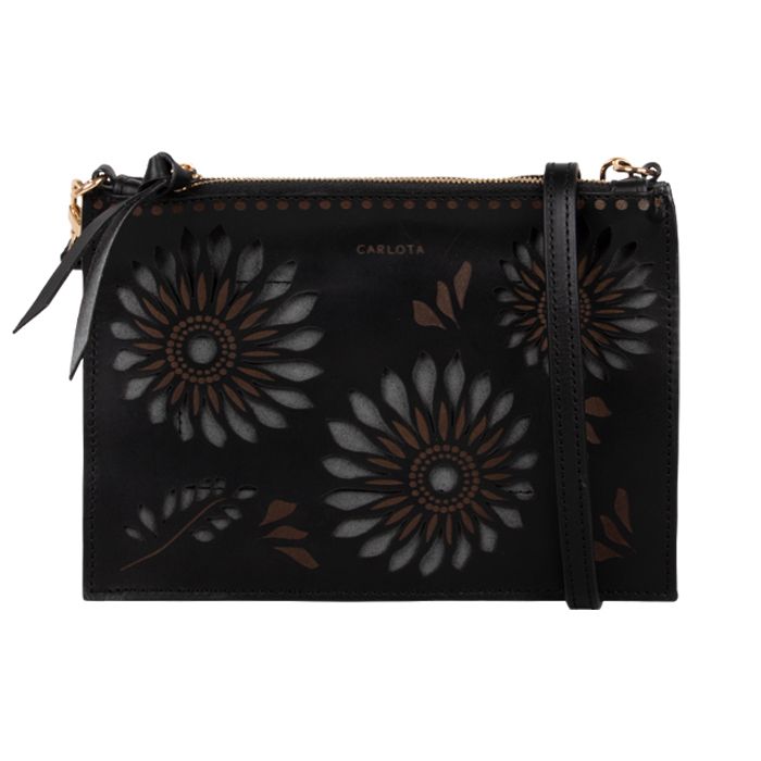 crossbody doble barro negro