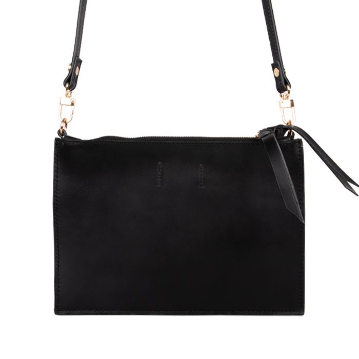 crossbody doble barro negro