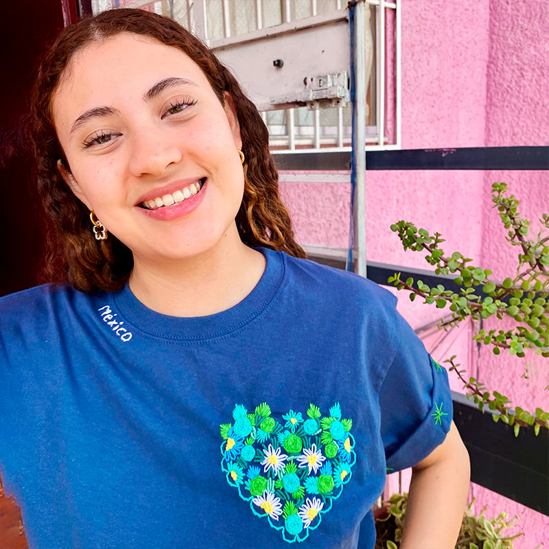 playera corazón mexa
