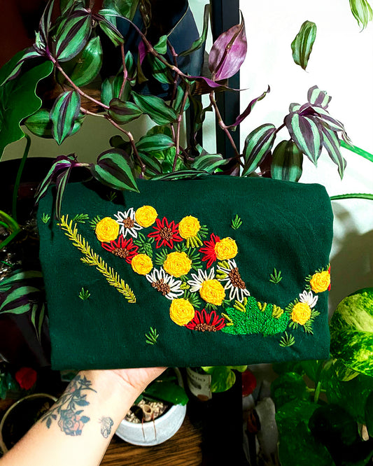 Playera republica mexicana, verde bosque