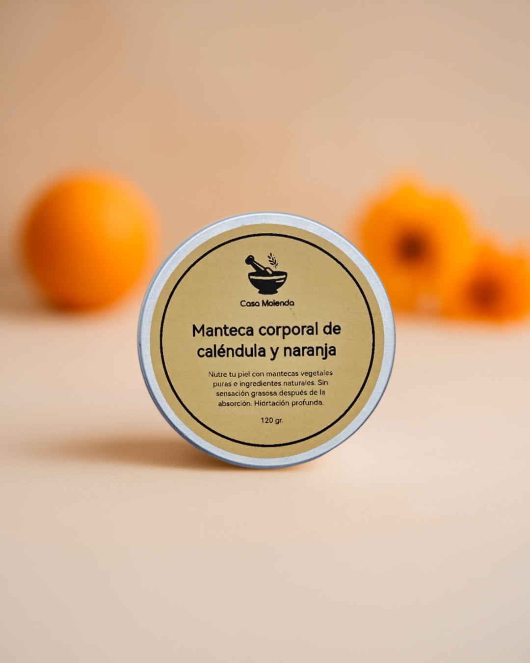 Manteca corporal caléndula y naranja