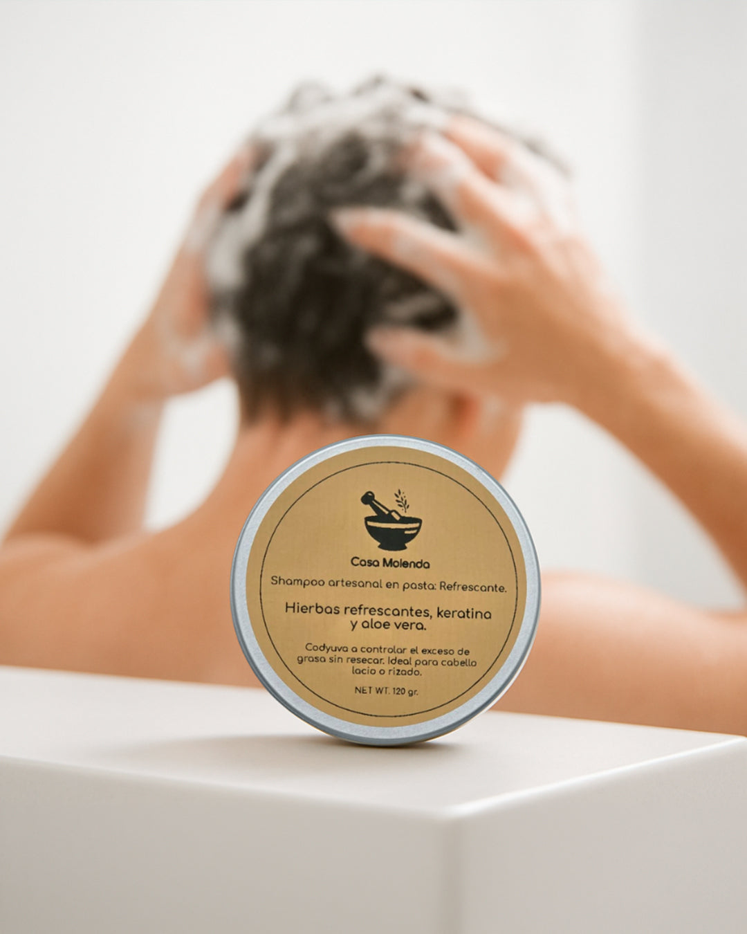 Shampoo refrescante: hierbas