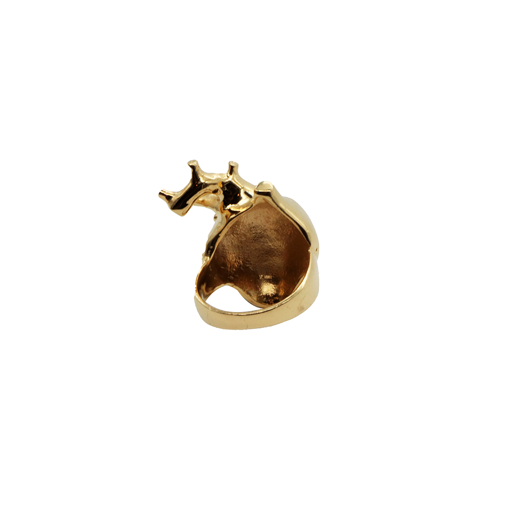 Anillo corazón anatómico chapa