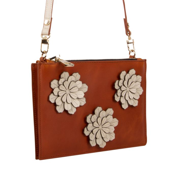 crossbody doble barro arcilla