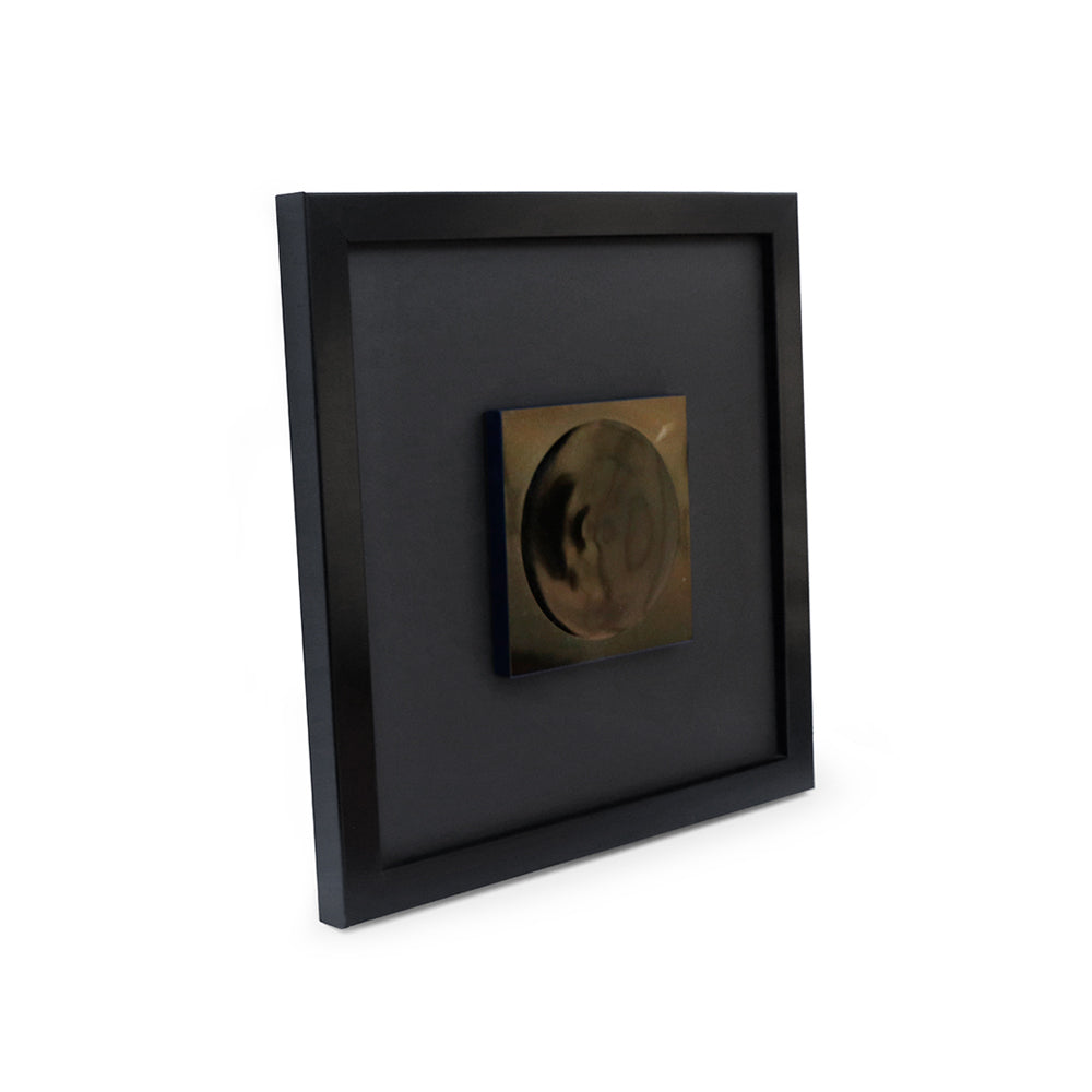 Cuadro convexo obsidiana dorada