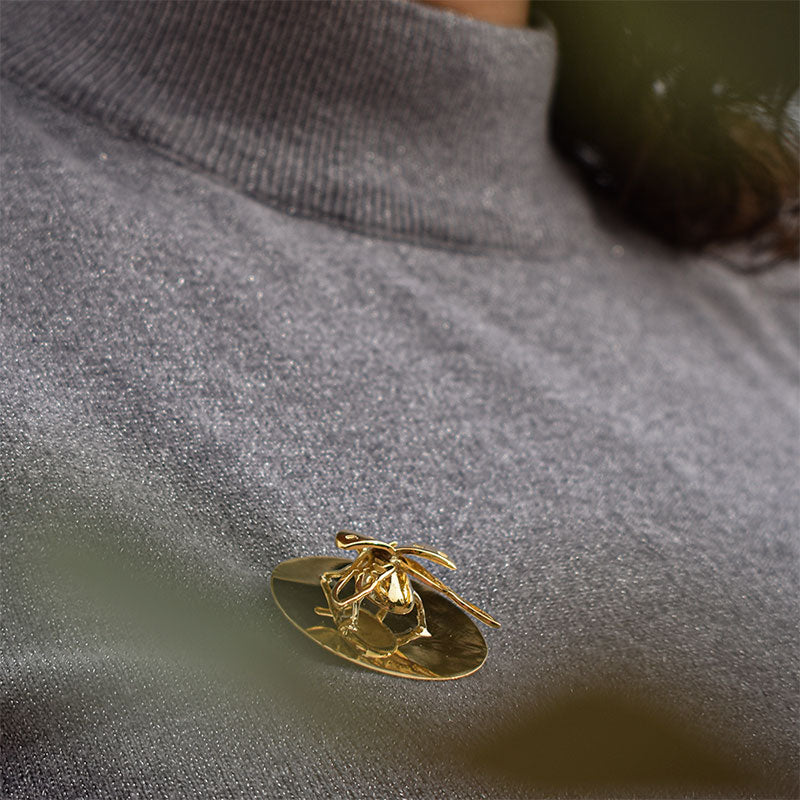 anillo y broche catarina
