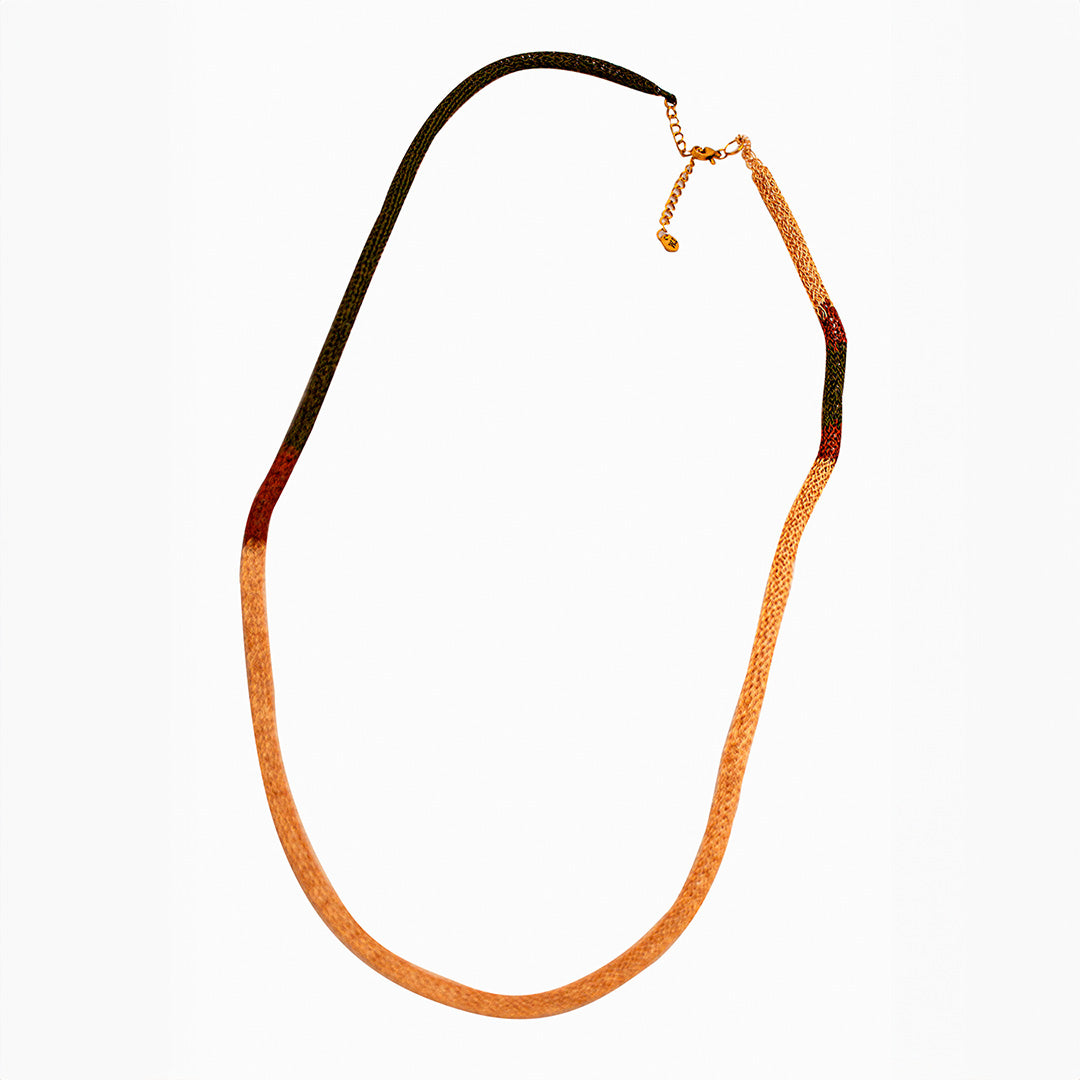 Collar 70 dorado verde cobre