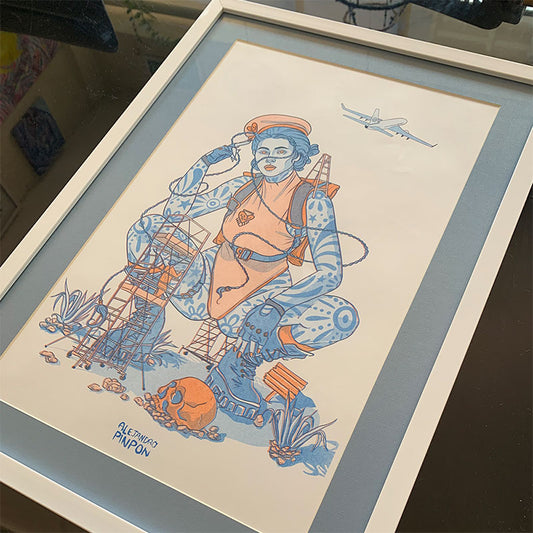 Ilustración se te va el avión