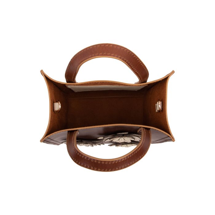 mini tote chica café
