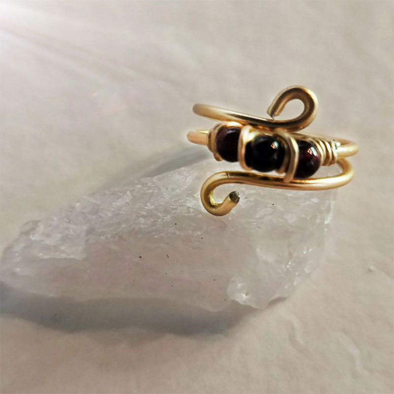 anillo de granate