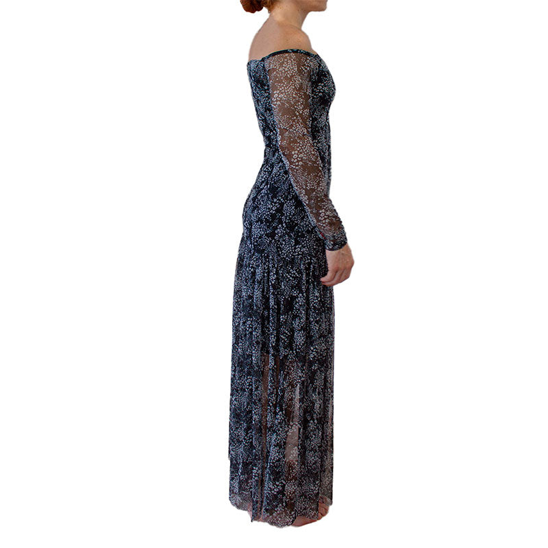 vestido sin hombros