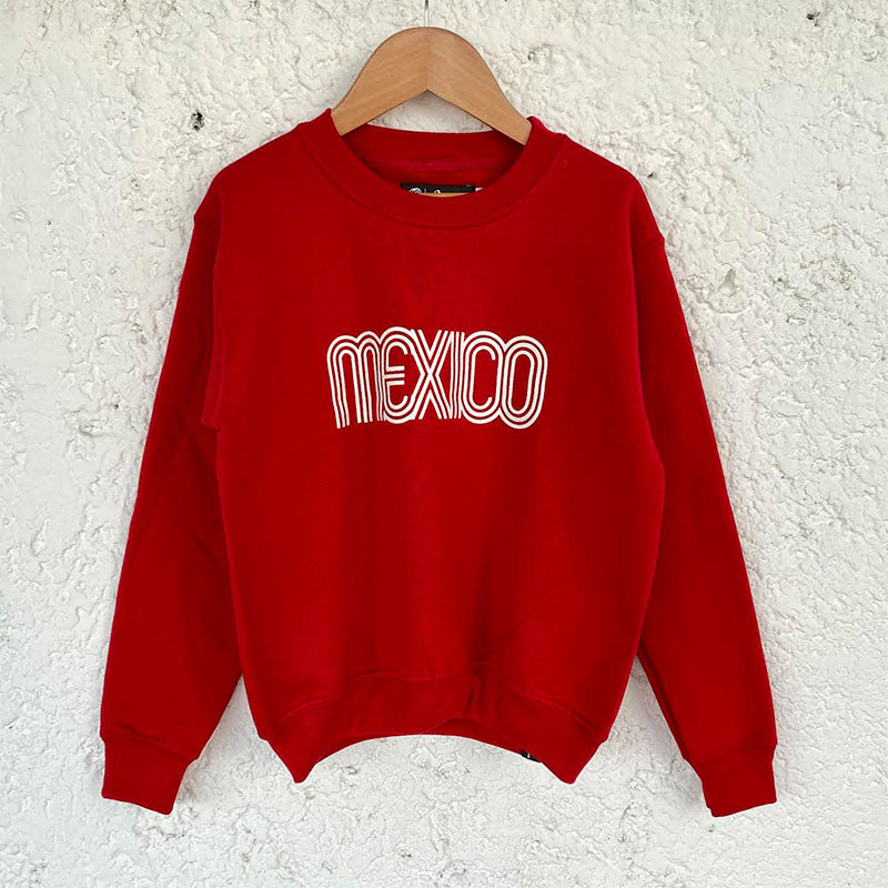 sudadera crewneck roja kids