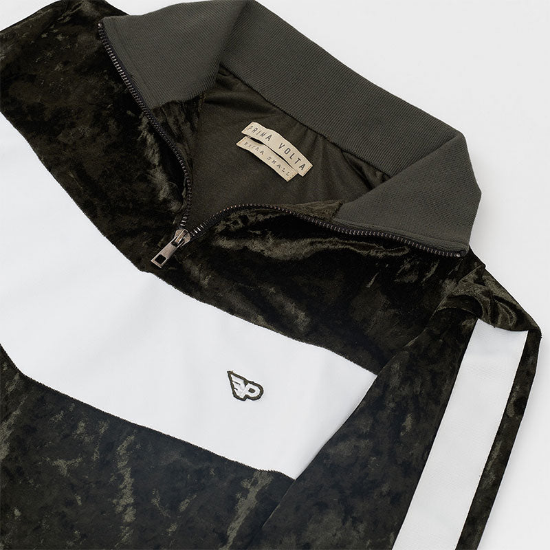 green velvet jacket