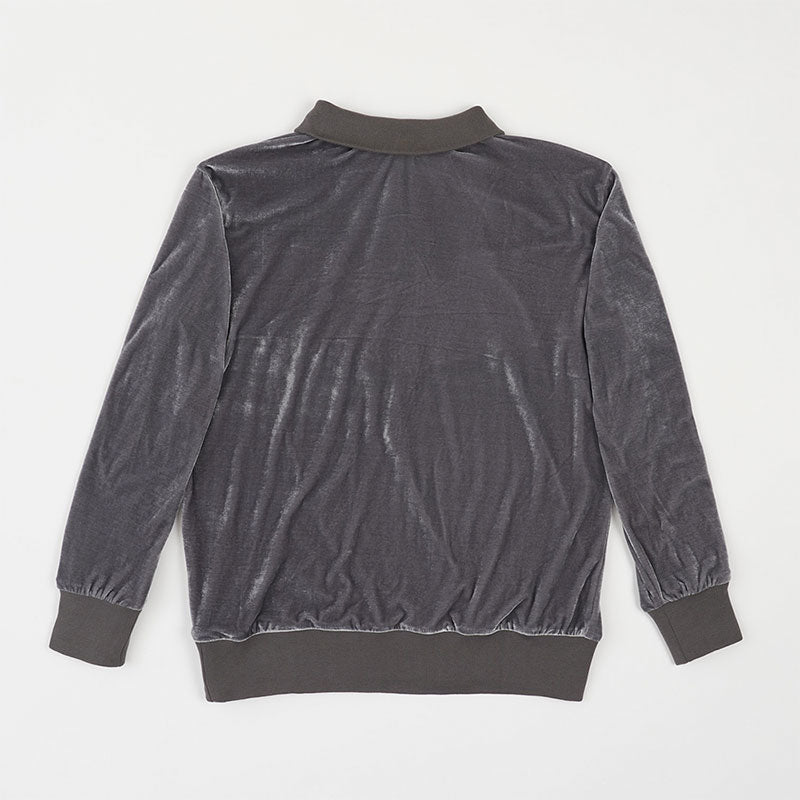 gray velvet jacket