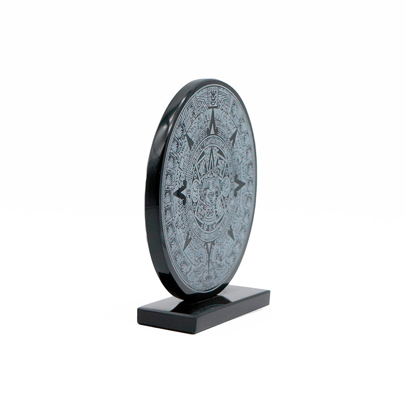 calendario azteca de obsidiana mediano 12cm
