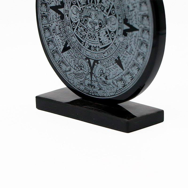 calendario azteca de obsidiana mediano 12cm