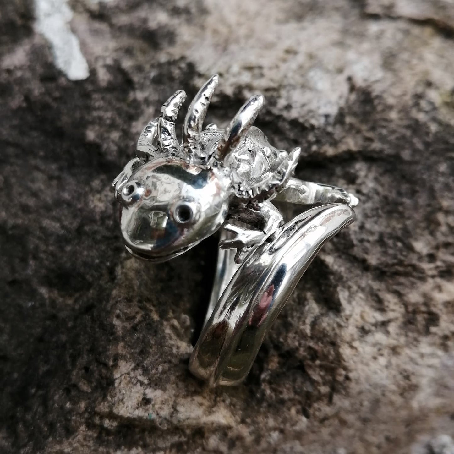 Anillo ajolote alebrije