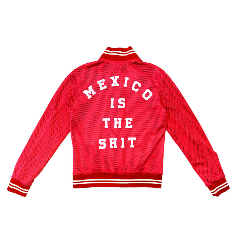chamarra roja MEXICO IS THE SHIT hombre