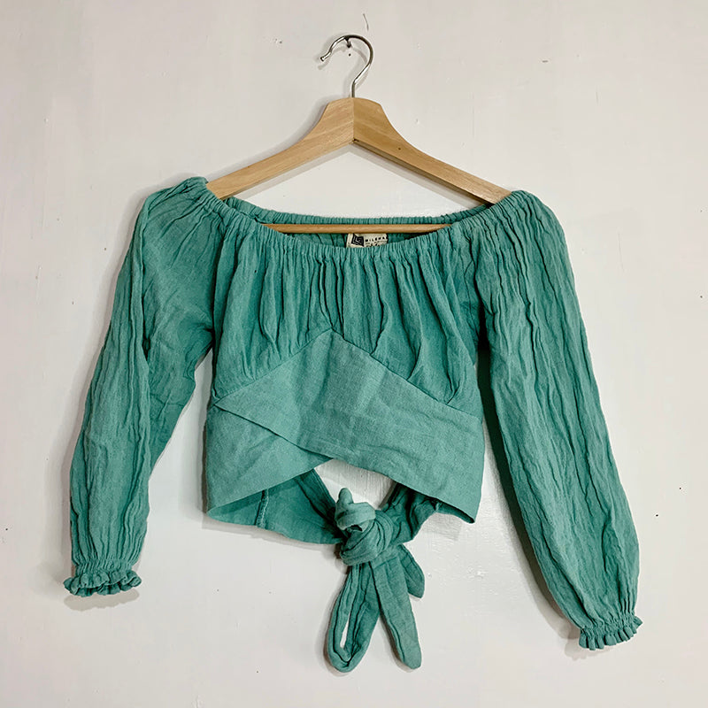 Crop Top Azul cielo