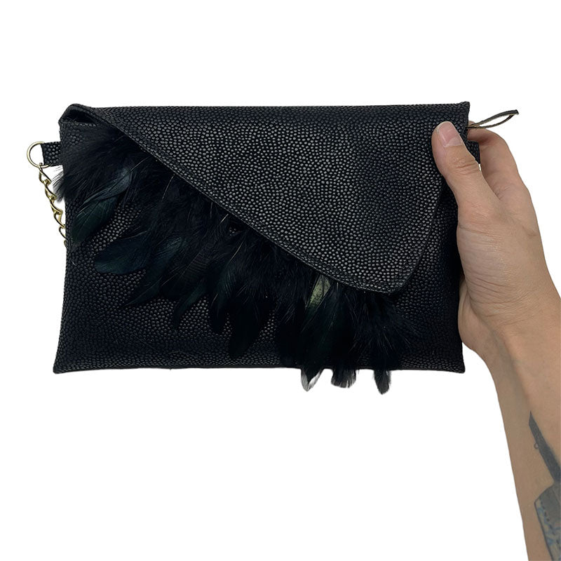 bolsa midnight feathers