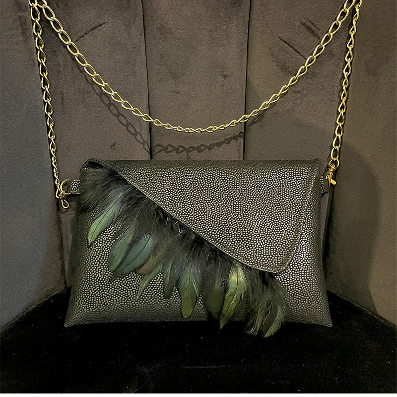 bolsa midnight feathers