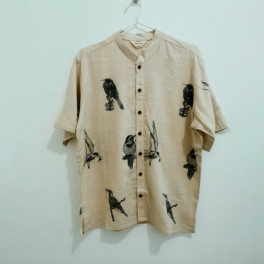 camisa pájaros sand