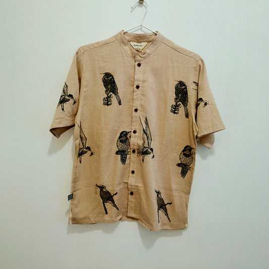 camisa aves capuccino