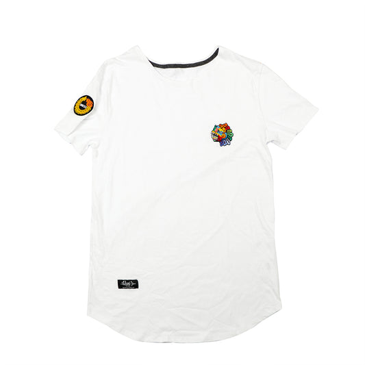 playera huari blanca cabeza quetzal