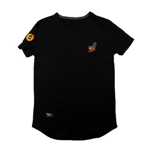 playera negra serpiente quetzal