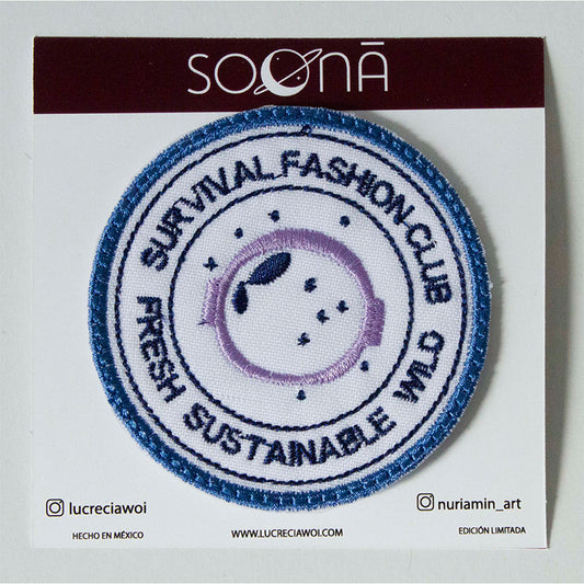 Parche astronauta blanco