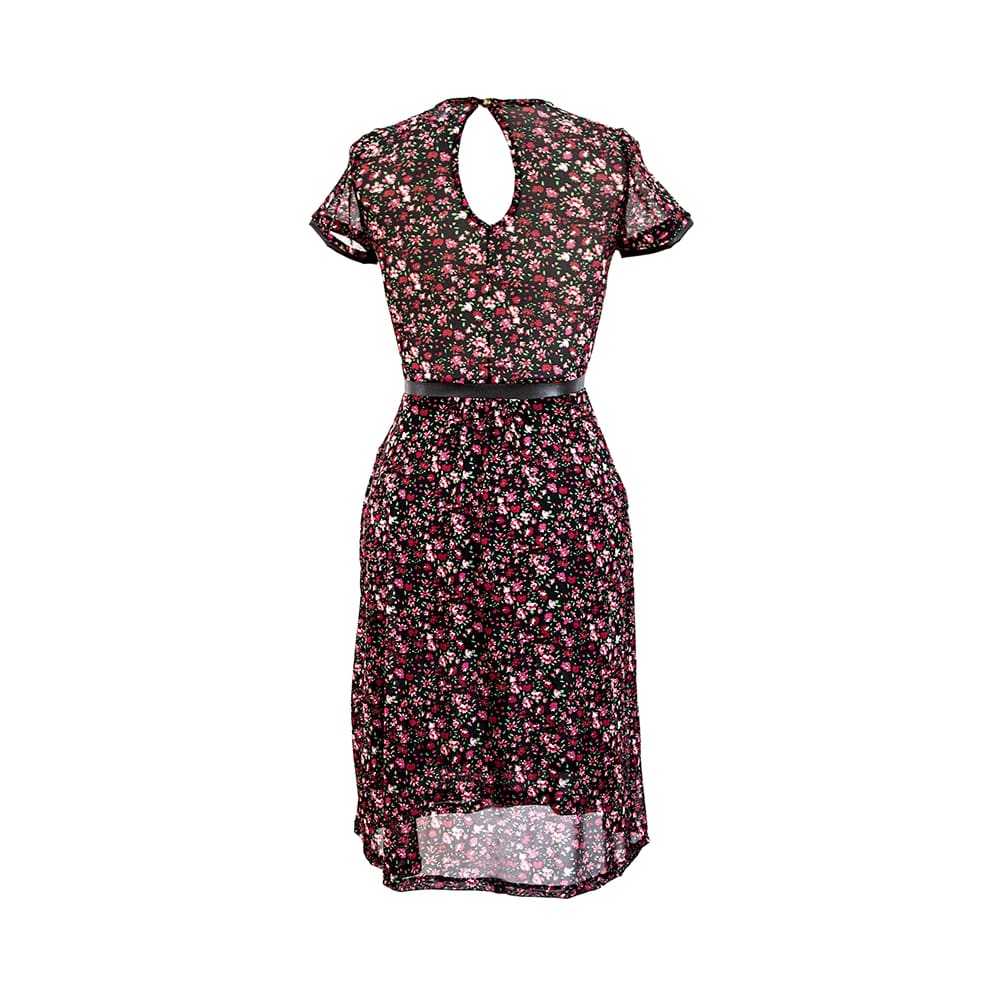 Vestido estampado multiclor
