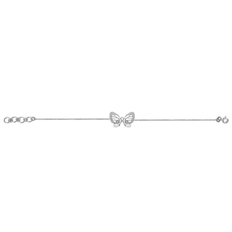 pulsera charm monarca plata