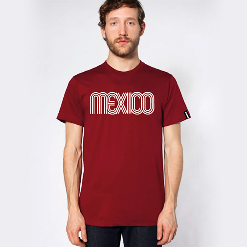 playera México 68 cranberry