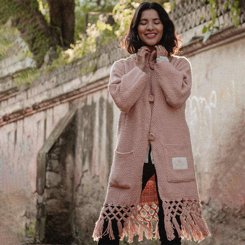 abrigo rosa