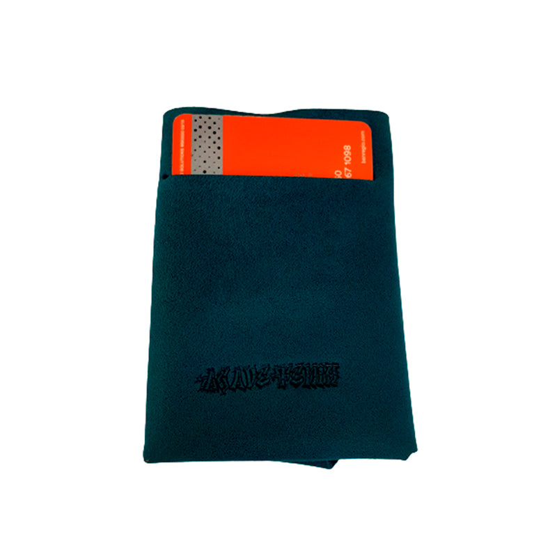 cartera portátil azul rústico
