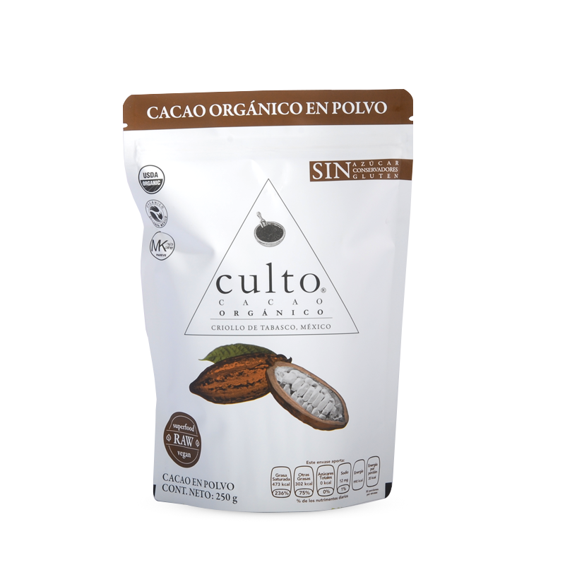 cacao orgánico en polvo 250 g