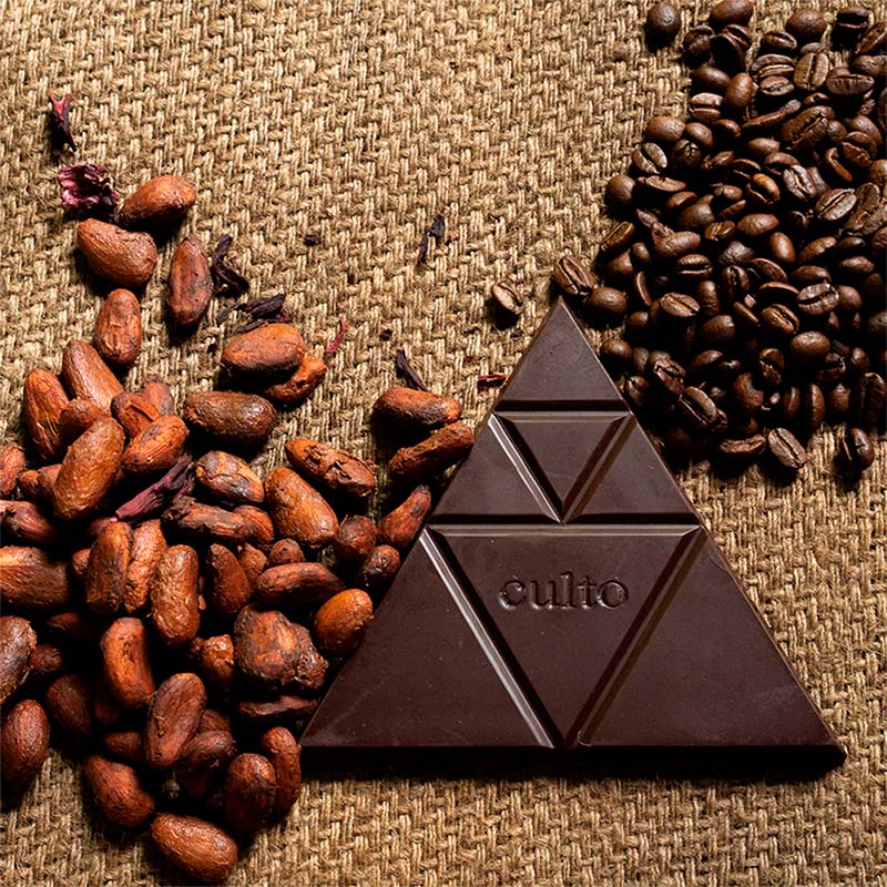 chocolate con granos de cafe