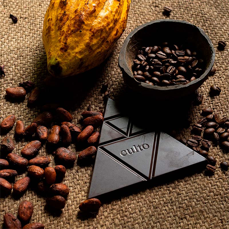chocolate con granos de cafe