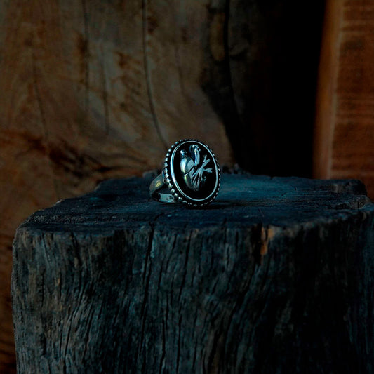 anillo micro corazón plata